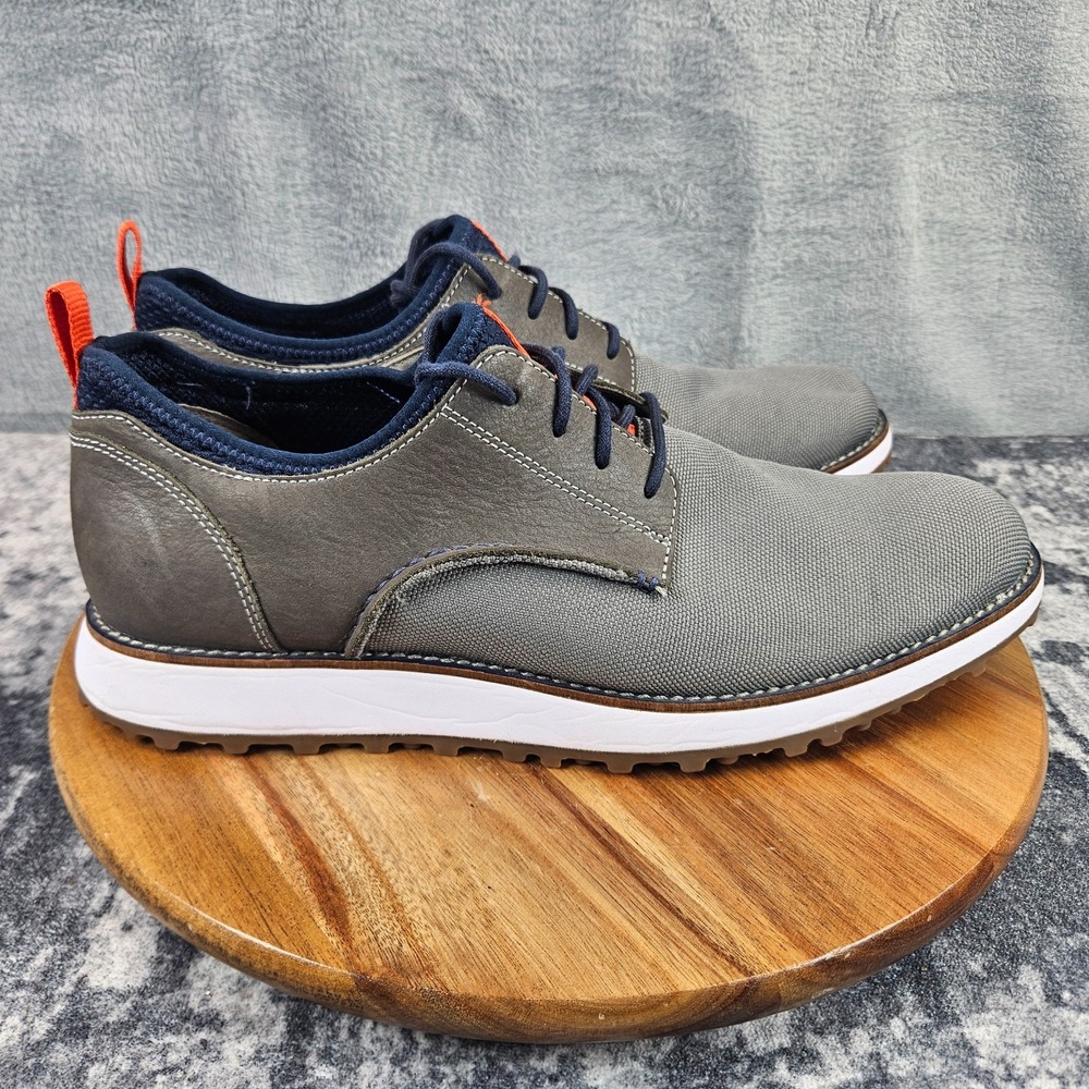 Sperry Gold Cup ASV Mens Gray Leather Oxford Sneakers Vibram STS15595 Size 10M